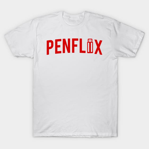 Penflix T-Shirt by CatchThatPhrase